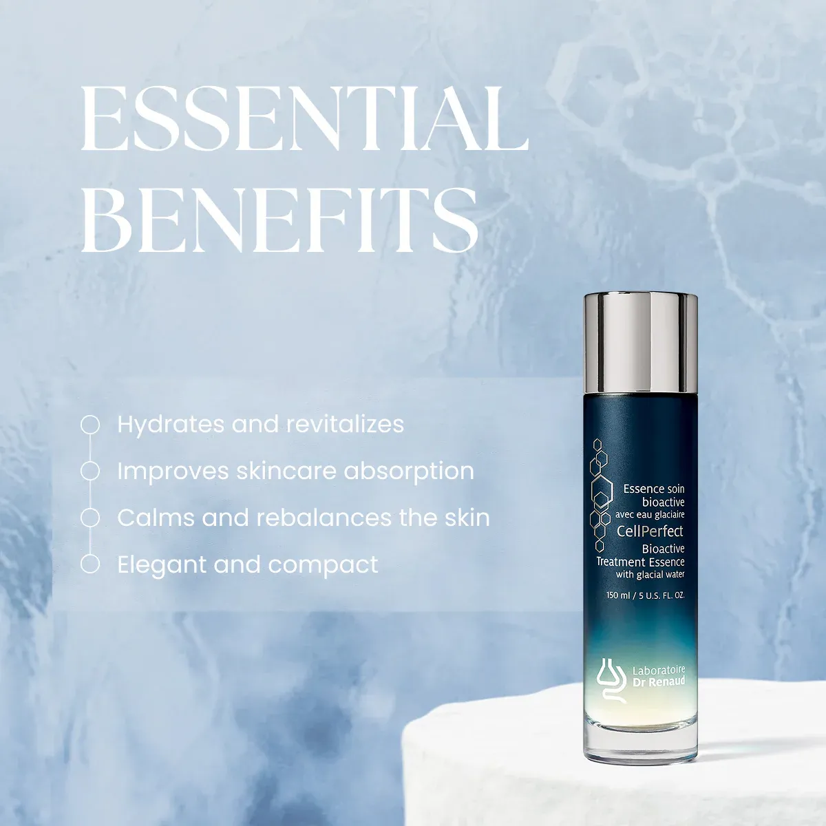 Skincare product with essential benefits
