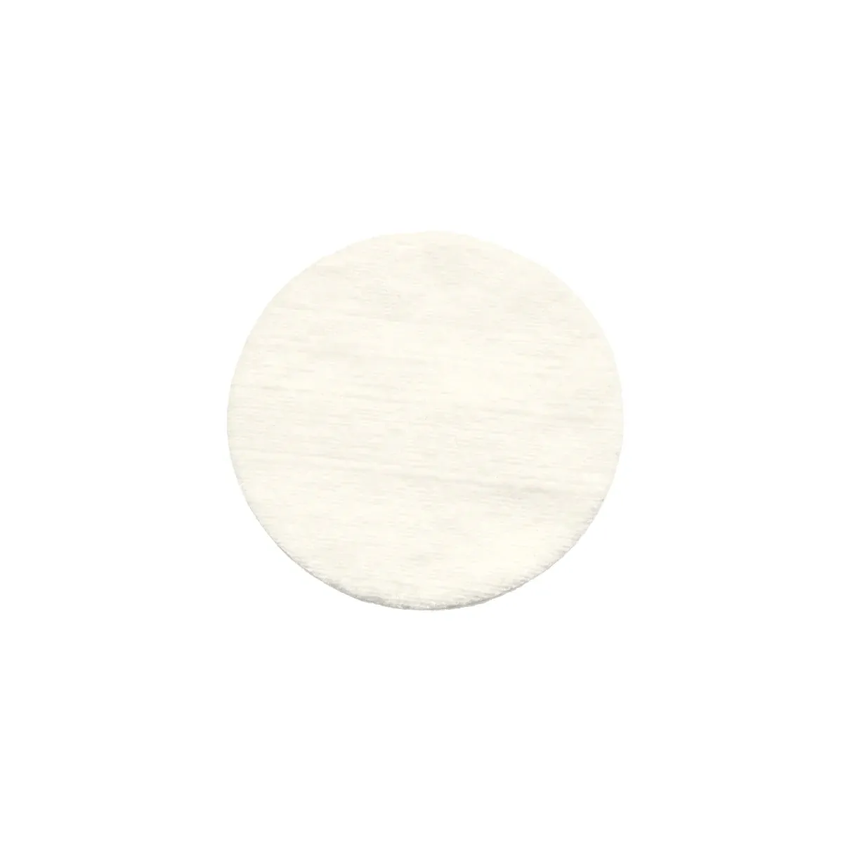 Circular cotton pad for skincare use.
