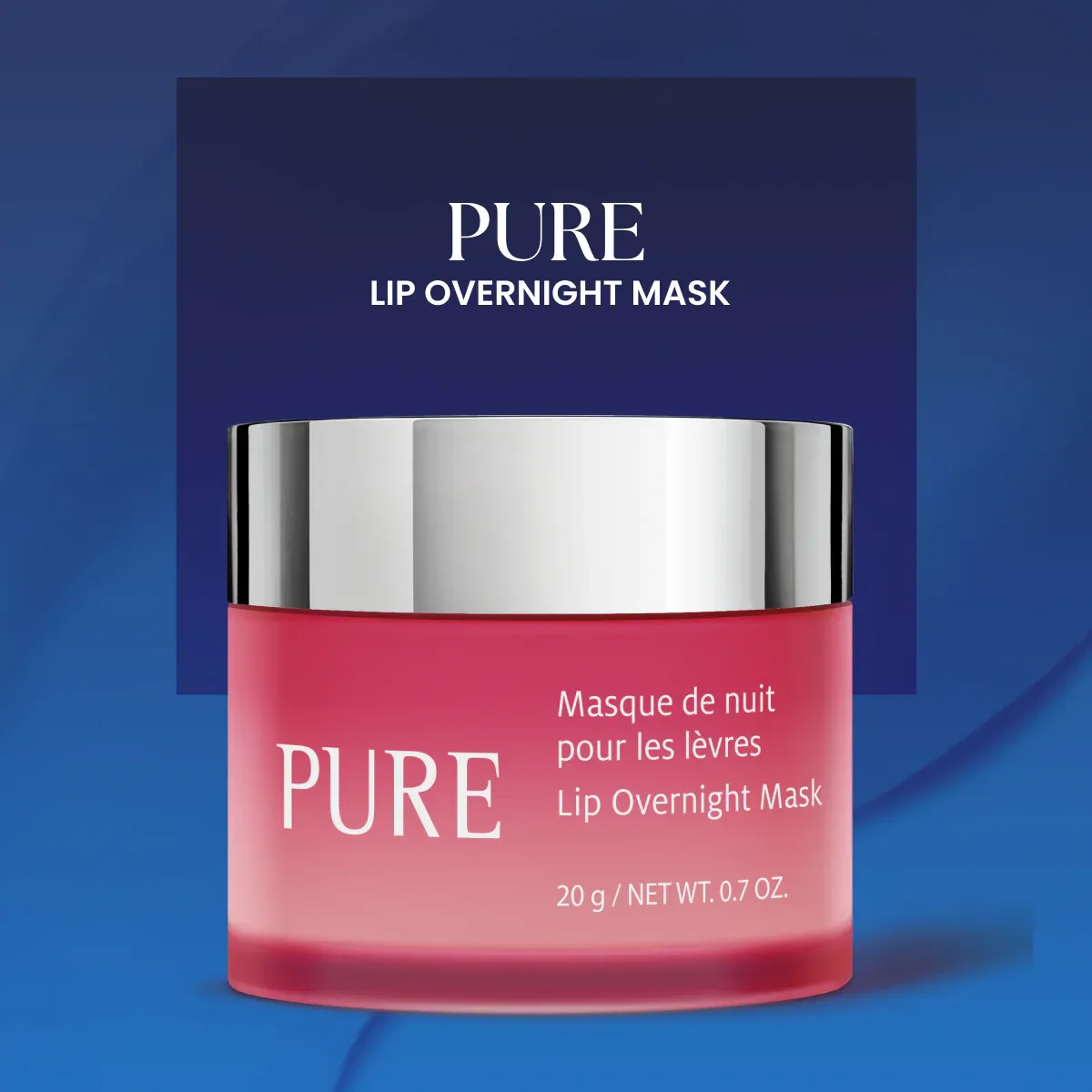 Pure lip care product on display