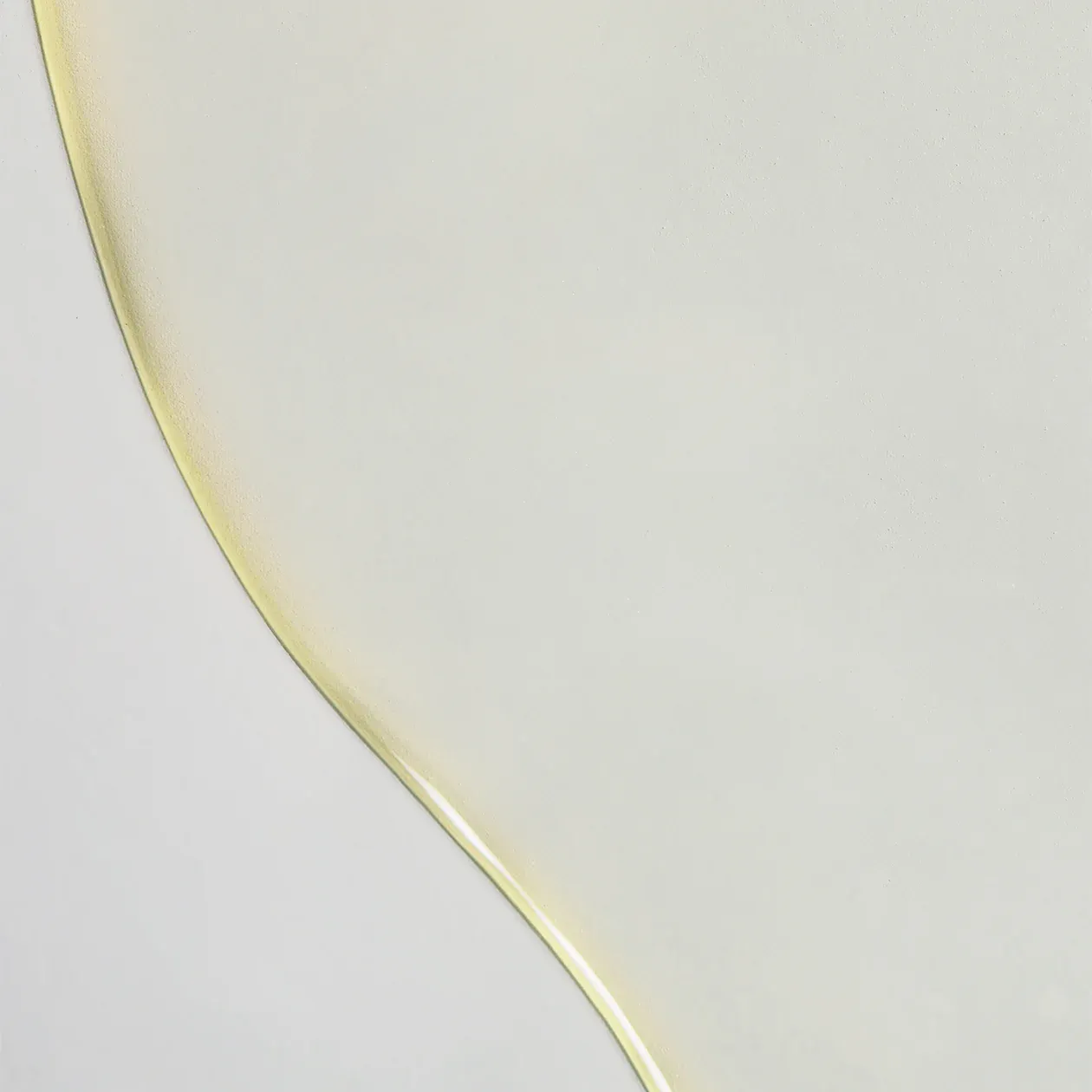 Elegant glass curve in focus