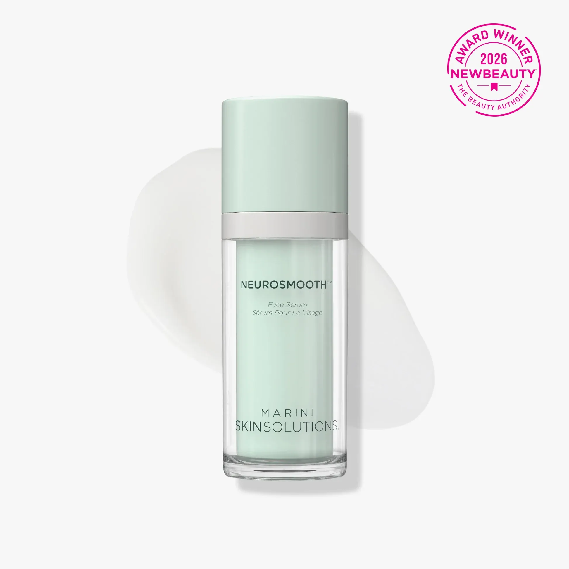 NeuroSmooth serum on white background